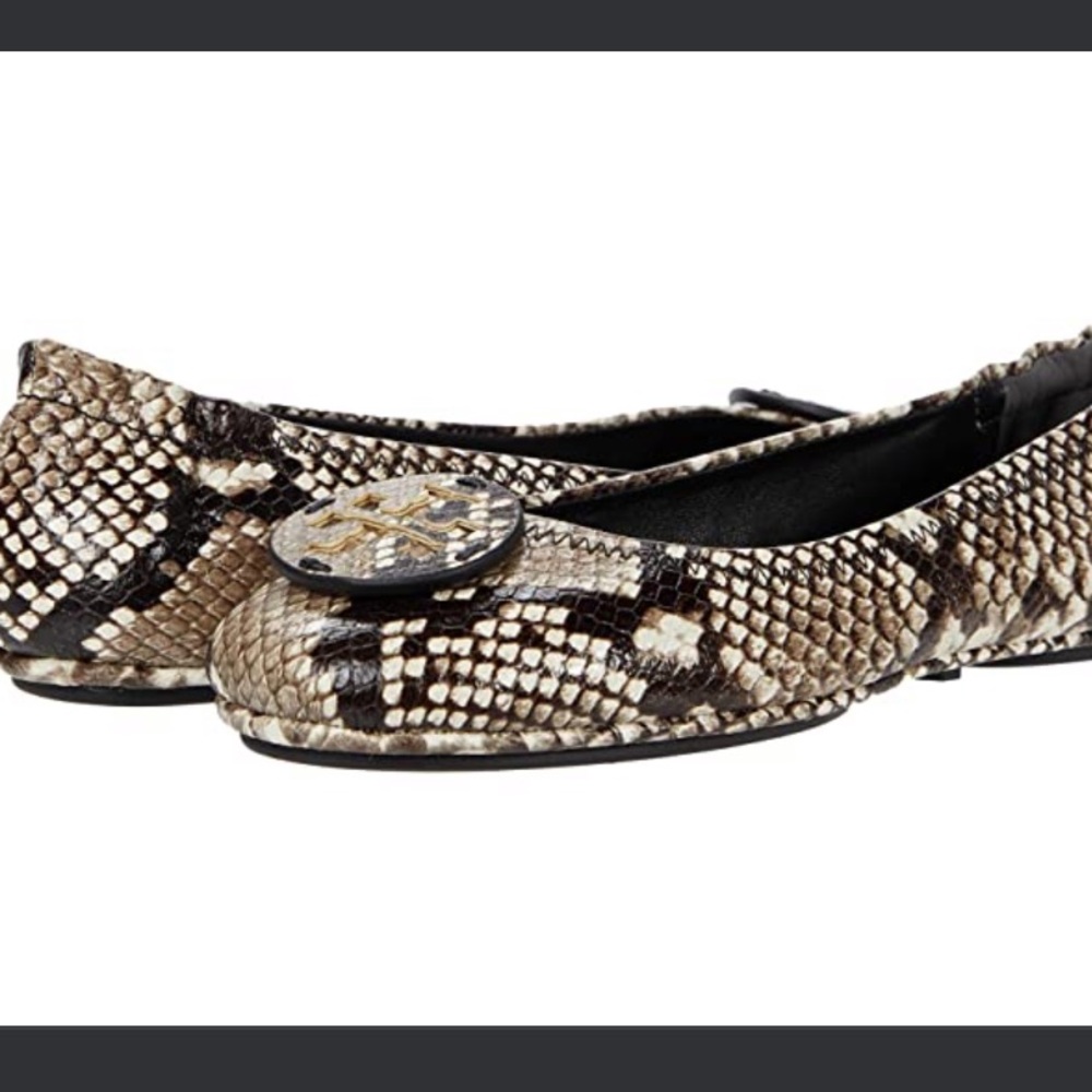 Tory Burch Croc Embossed Ballet Flats